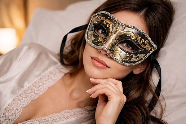 ベネチアンマスク着用で女風利用